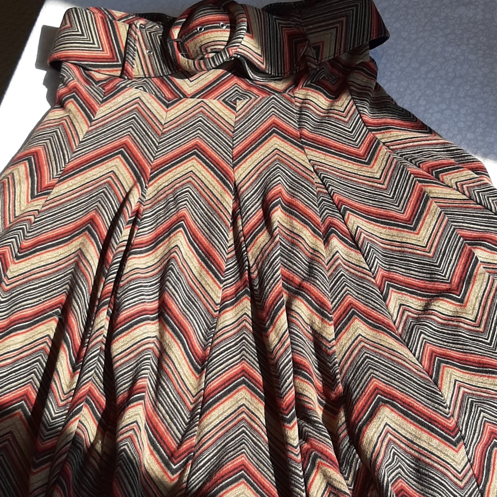 Lapis stretchy wool skirt